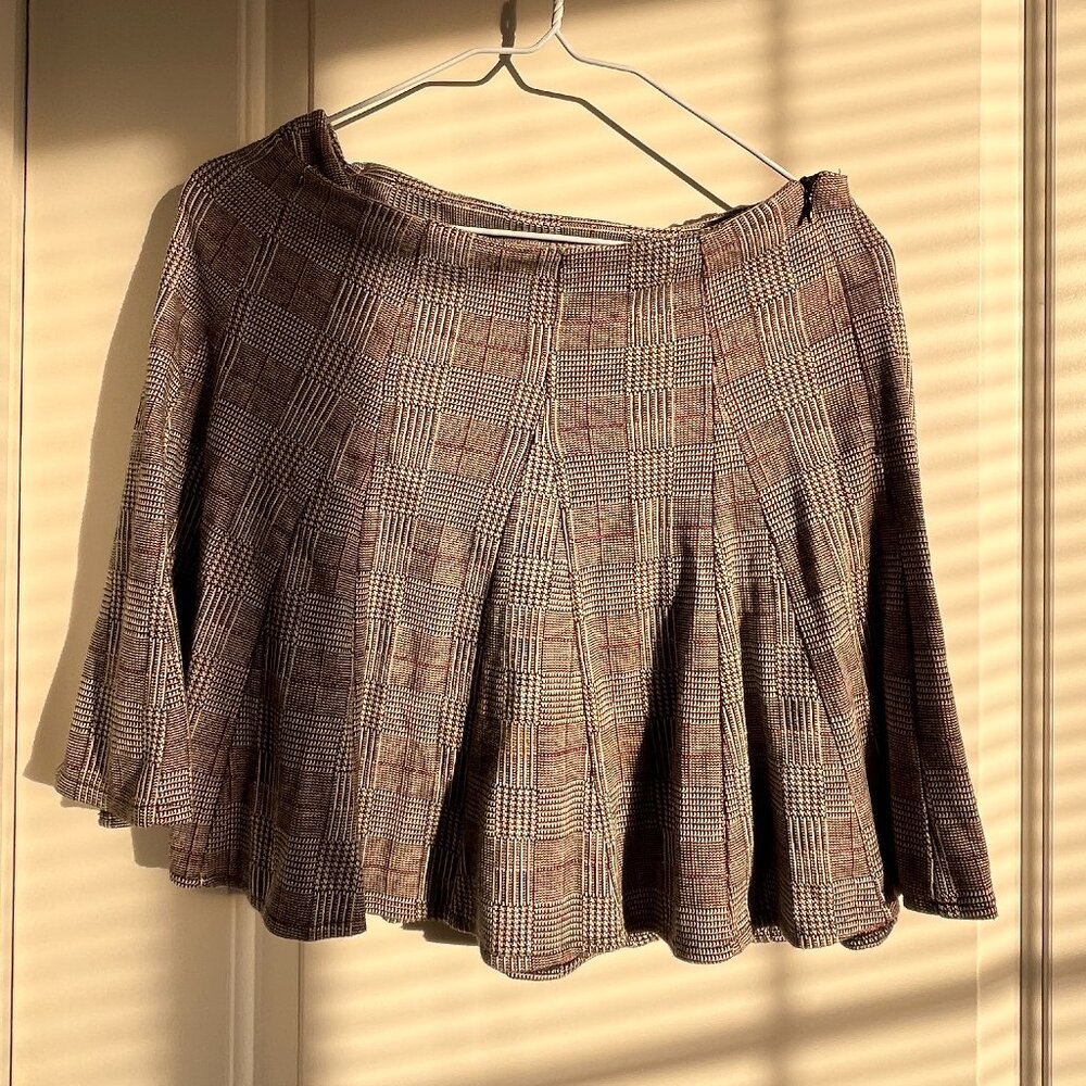 plaid american eagle mini skirt